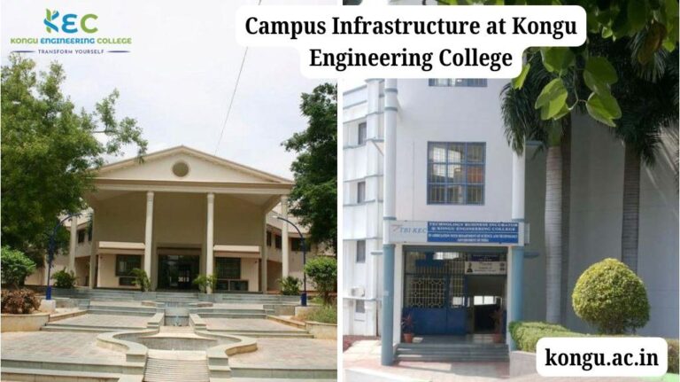 Campus Infrastructure at Kongu Engineering College, Perundurai Classrooms, Labs and Facilities