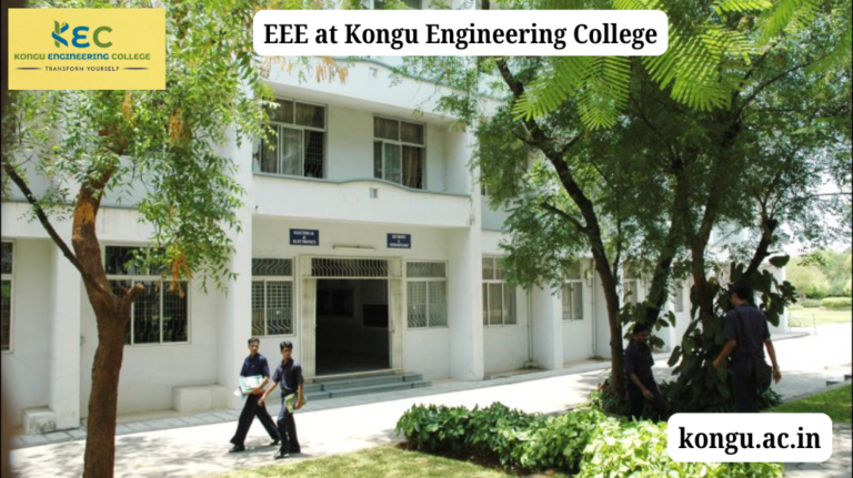 EEE at Kongu Engineering College innovation in energy, automation, and control