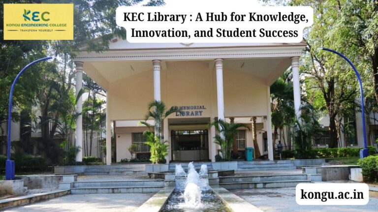 Kongu Engineering College Library A Hub for Knowledge, Innovation, and Student Success
