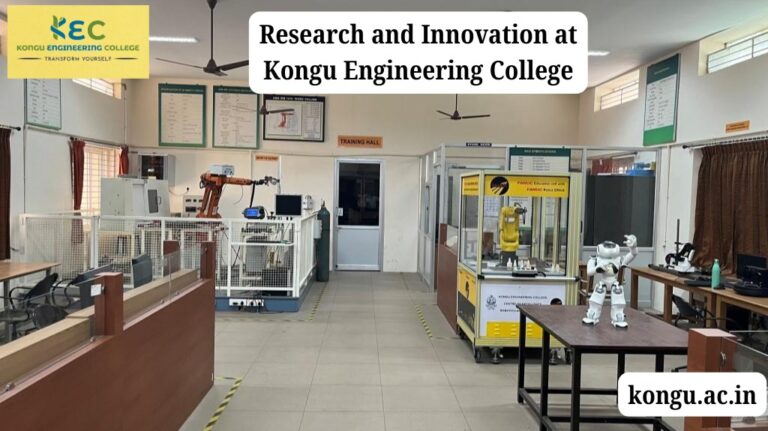 Research and Innovation at Kongu Engineering College, Perundurai